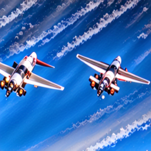 067_Two small planes sitting near each other on a run way..png